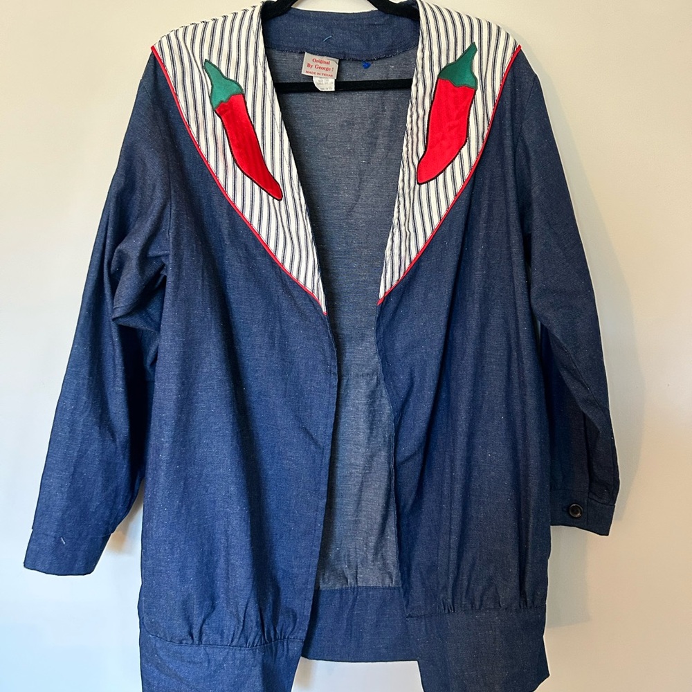 Never worn, vintage shacket made by a local textile company